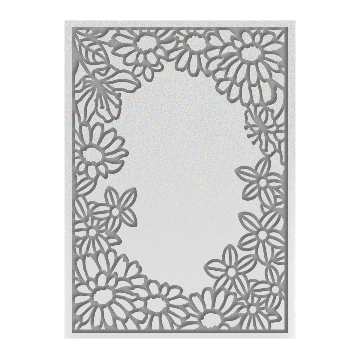 5x7 Embossing Folder- Flowering Frame
